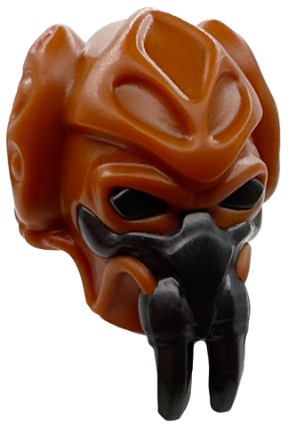 Minifigure, Head, Modified SW Kel Dor with Molded Pearl Dark Gray Mask Pattern (Plo Koon)