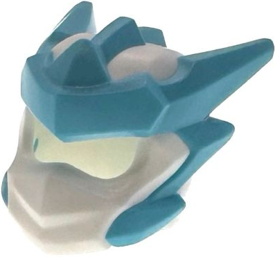 Minifigure, Headgear Helmet with Molded Medium Azure Crests, Barbs, and Knot Pattern