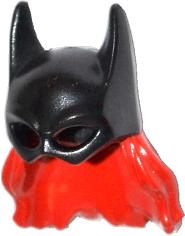 Minifigure, Headgear Mask Batgirl with Red Hair Pattern