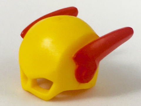 Minifigure, Headgear Mask Reverse Flash with Red Wings Pattern