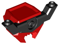 Minifigure, Headgear Helmet Large Square with Black Side Extensions