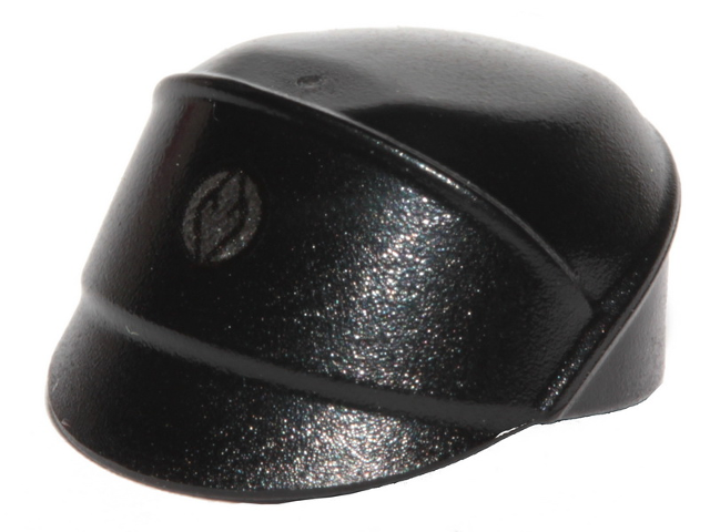 Minifigure, Headgear Cap, SW Sith Fleet Officer with Silver Sith Eternal Emblem Pattern