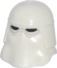 Minifigure, Headgear Helmet SW Snowtrooper with Black Eye Holes Pattern