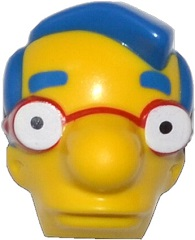 Minifigure, Head, Modified Simpsons Milhouse Van Houten Pattern