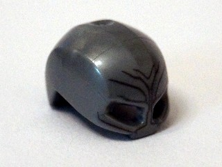 Minifigure, Headgear Helmet Mask with Black Lines on Face and Forehead Pattern