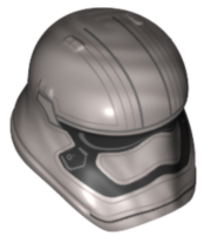 Minifigure, Headgear Helmet SW Stormtrooper Ep. 8 Captain Phasma Pointed Mouth Pattern
