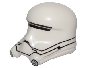 Minifigure, Headgear Helmet SW Flametrooper Ep. 7 Pattern