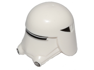 Minifigure, Headgear Helmet SW Snowtrooper Ep. 7 Pattern