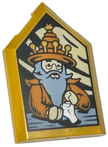 Tile, Modified 2 x 3 Pentagonal with HP Portrait - Basil Fronsac Pattern