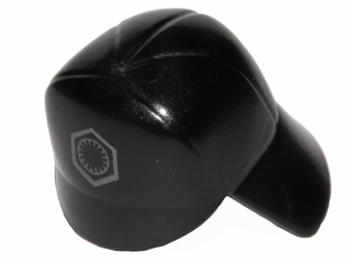 Minifigure, Headgear Cap, SW First Order Crew Member with Silver First Order Insignia Pattern