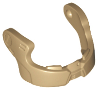 Minifigure, Visor Chin Guard for SW Resistance Trooper Helmet