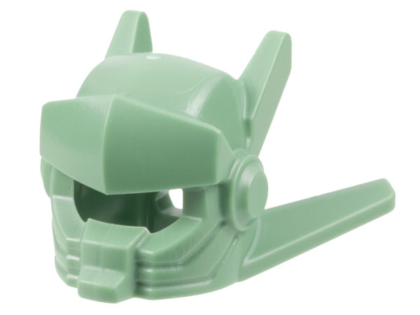 Minifigure, Headgear Helmet with Visor, Antennas and Long Back Fins