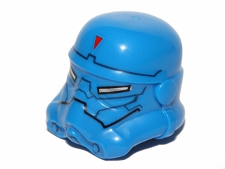 Minifigure, Headgear Helmet SW Stormtrooper, 2 Chin Holes, Special Forces Clone Trooper Pattern