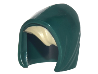 Minifigure, Headgear Hood Basic with Tan Bangs Pattern