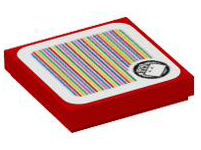 Tile 2 x 2 with Super Mario Scanner Code Big Koopa Troopa Pattern (Sticker) - Set 71412