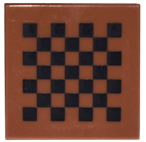 Tile 2 x 2 with Black Checkered Pattern