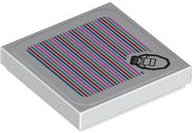 Tile 2 x 2 with Super Mario Scanner Code Cranky Kong Pattern (Sticker) - Set 71424