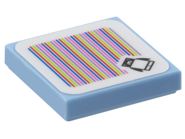 Tile 2 x 2 with Super Mario Scanner Code Penguin Pattern (Sticker) - Set 71430