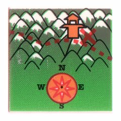 Tile 2 x 2 with Map Orient Mount Everest Pattern