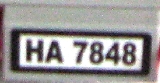 Tile 1 x 2 with 'HA 7848' Pattern (Sticker) - Set 7848