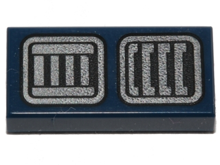 Tile 1 x 2 with SW R2-D2 Astromech Droid Vents Pattern