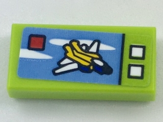 Tile 1 x 2 with Miniature Set 31042 Pattern (Sticker) - Set 40178