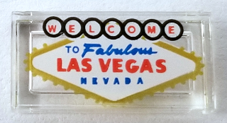 Tile 1 x 2 with 'WELCOME TO Fabulous LAS VEGAS NEVADA' Pattern