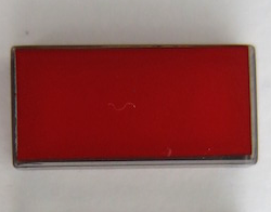 Tile 1 x 2 with Red Surface Pattern