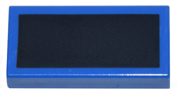 Tile 1 x 2 with Black Rectangle Pattern