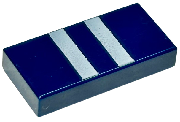 Tile 1 x 2 with 2 White Stripes Pattern (BrickHeadz Harry Potter Sleeve)