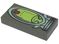 Tile 1 x 2 with Life on Mars (LoM) Elliptical Display Pattern