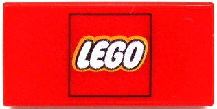 Tile 1 x 2 with LEGO Logo Pattern