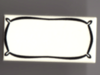 Tile 1 x 2 with Pillow Outline Pattern