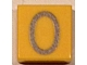 Tile 1 x 1 with Silver Number 0 Pattern