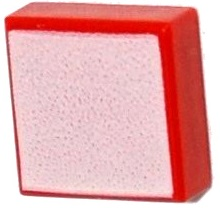 Tile 1 x 1 with White Surface Pattern