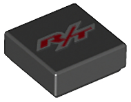 Tile 1 x 1 with 'R/T' Pattern