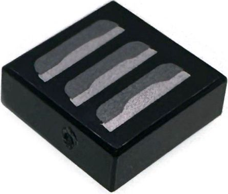 Tile 1 x 1 with Silver and Dark Silver Air Vent Pattern