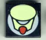 Tile 1 x 1 with Light Lime Oval Pattern