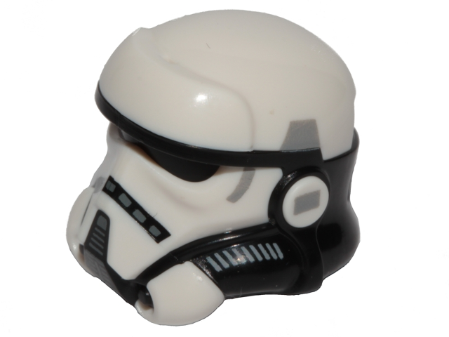 Minifigure, Headgear Helmet SW Stormtrooper, Raised Forehead, Imperial Patrol Trooper Pattern