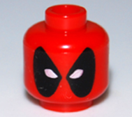 Minifigure, Head Mask with Large Black Panels and White Eye Holes Pattern