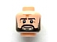 Minifigure, Head Dark Brown Eyebrows, Moustache and Full Beard, Dark Bluish Gray Soul Patch, Medium Nougat Wrinkles, Furrowed Brow, Stern Pattern