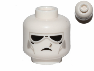 Minifigure, Head Alien with Face Mask with Black Goggles Pattern (SW V-wing Pilot)