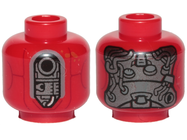 Minifigure, Head SW Kessel Operations Droid Pattern