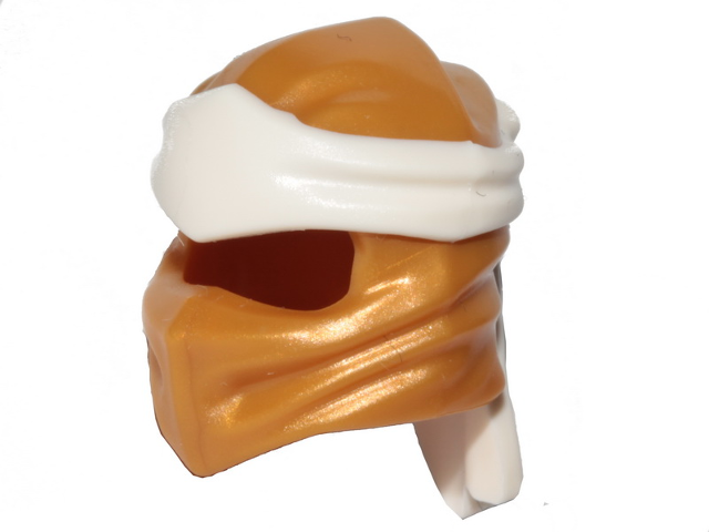 Minifigure, Headgear Ninjago Wrap Type 4 with Molded White Headband  Pattern