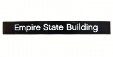 Tile 1 x 8 with 'Empire State Building' Pattern