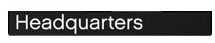 Tile 1 x 8 with 'Headquarters' Pattern