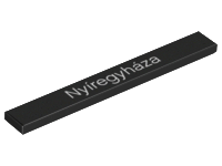 Tile 1 x 8 with 'Nyíregyháza' Pattern