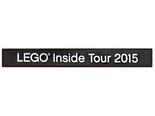 Tile 1 x 8 with 'LEGO Inside Tour 2015' Pattern