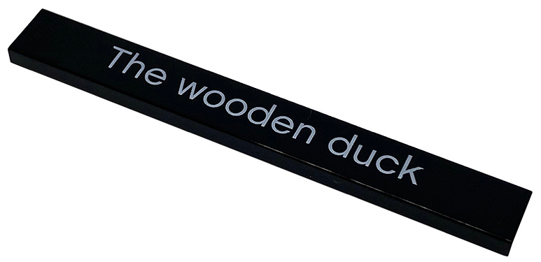 Tile 1 x 8 with 'The wooden duck' Pattern