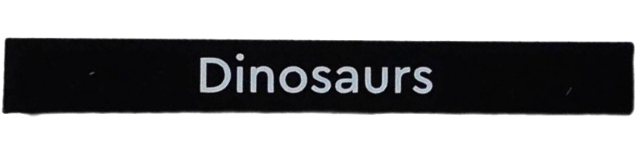 Tile 1 x 8 with 'Dinosaurs' Pattern